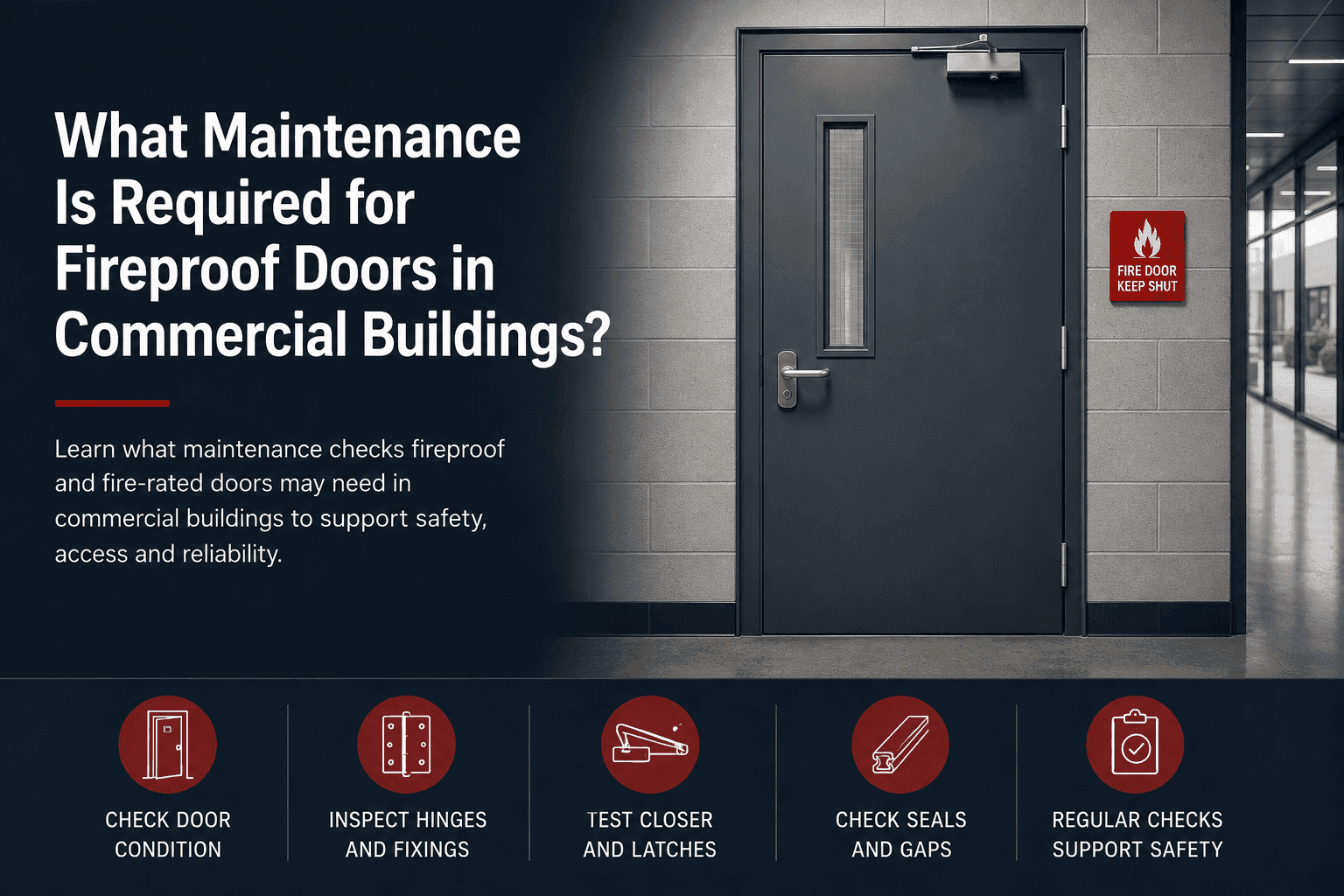What Maintenance Is Required for Fireproof Doors in Commercial Buildings?